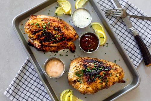 Grilled split chicken breast online